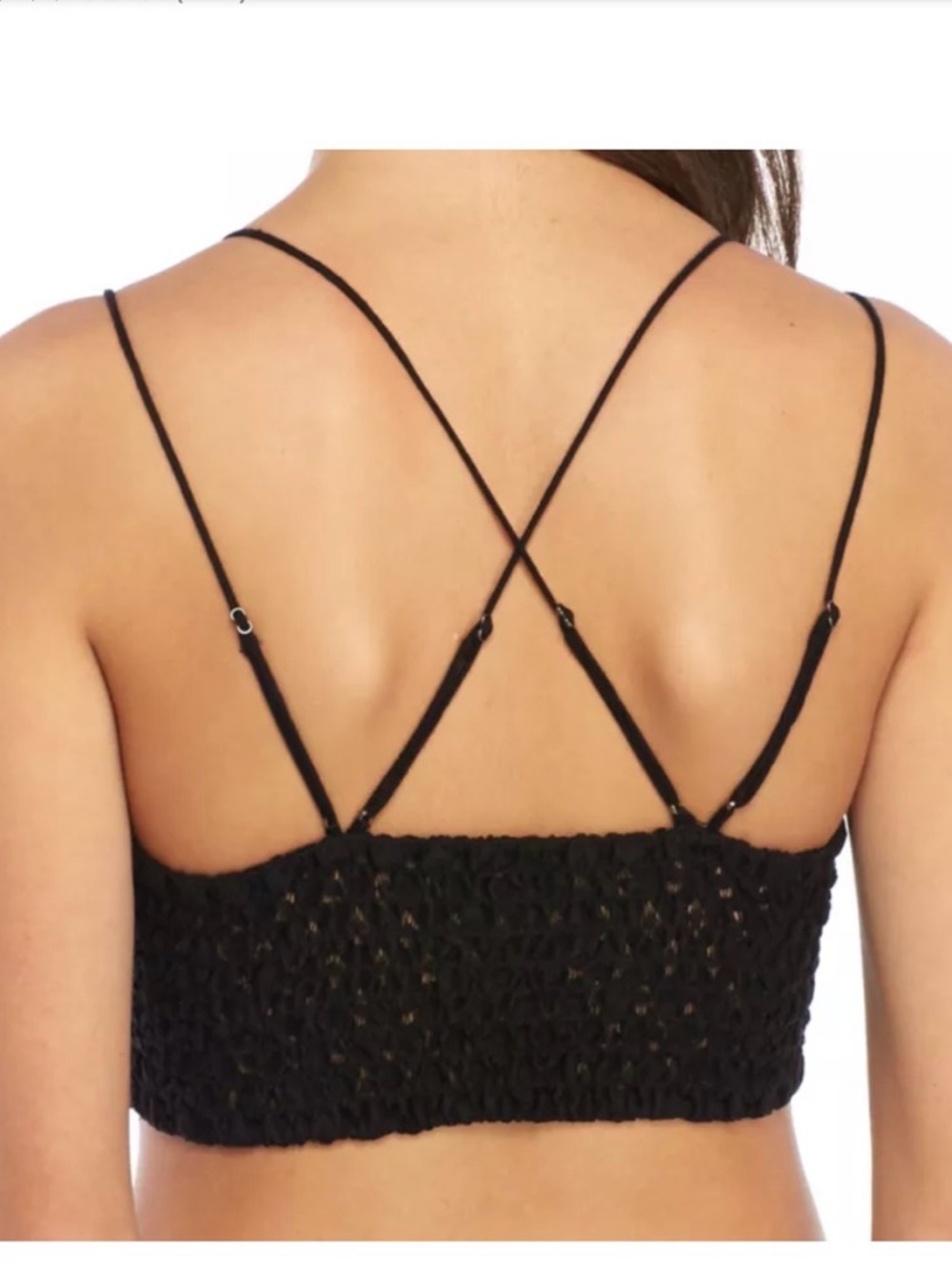 Free People Black Adella Bralette NWT - Picture 2 of 4